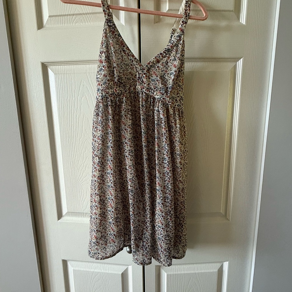 Hollister Floral Spaghetti Strap Mini